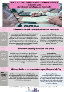 Read more about the article Interaktívne workshopy pre doktorandov